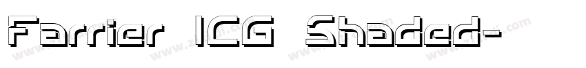 Farrier ICG Shaded字体转换